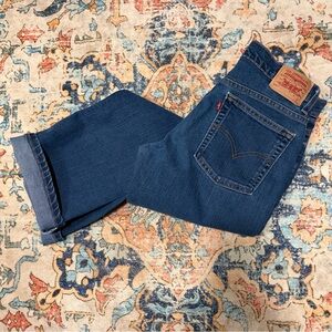 Women’s Levi’s 515 Boot Cut, Lower Rise, Size 8 Misses Short, Dark Wash